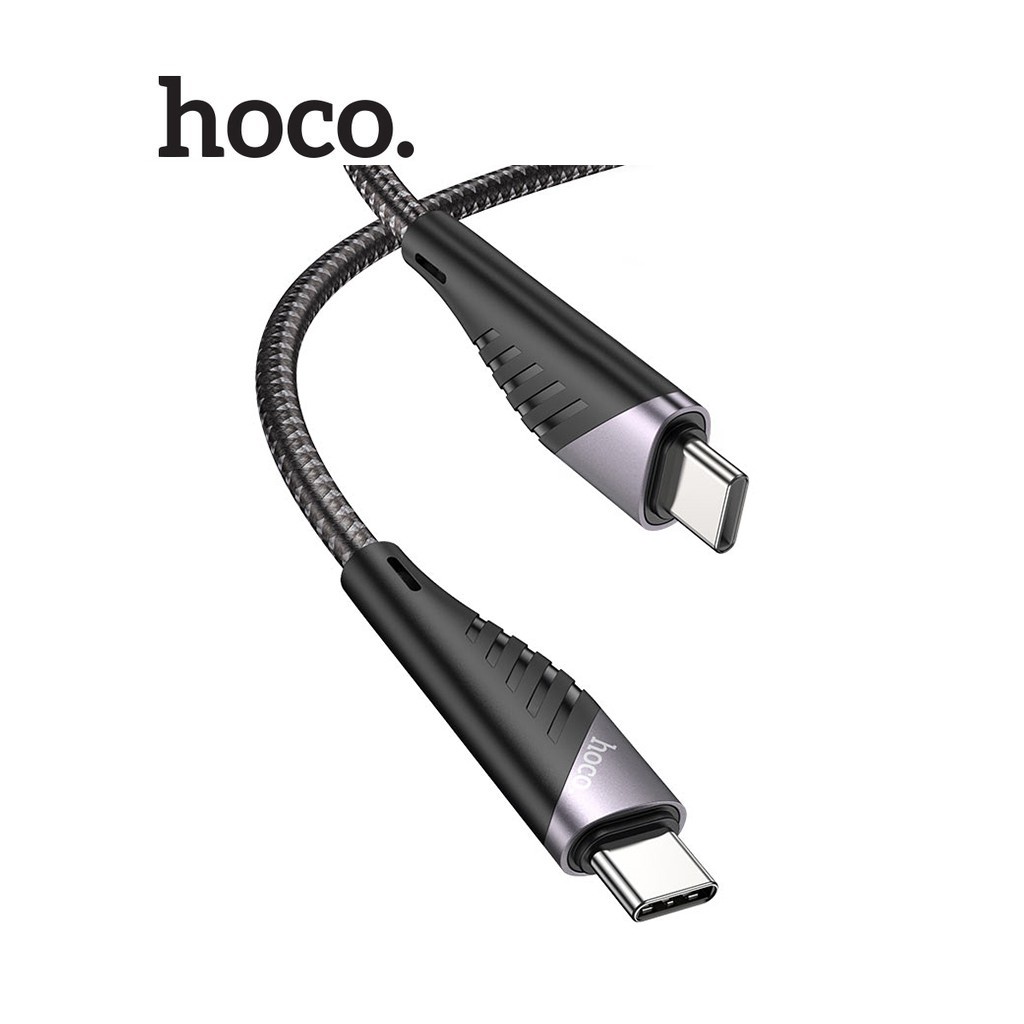 Cáp sạc nhanh PD 60W cao cấp Hoco U95 Type-C to Type-C dây dù siêu bền dài 1..5M  cho Android hàng chính hãng