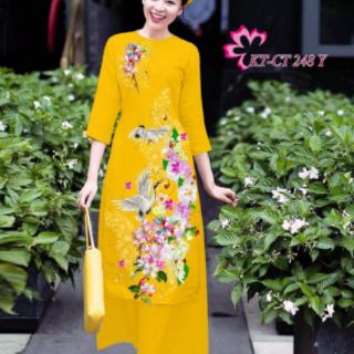 Vải áo dài cách tân duyên dáng