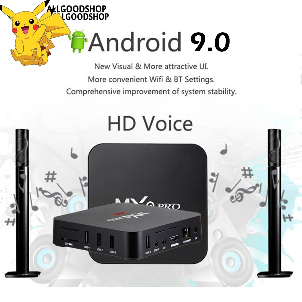 Đầu Mxq Pro 5g 4k Rk3229-5G 8 + 128gb Ultra Hd Smart Tv Box Thông Minh Android Mxqpro 85g + 128gb