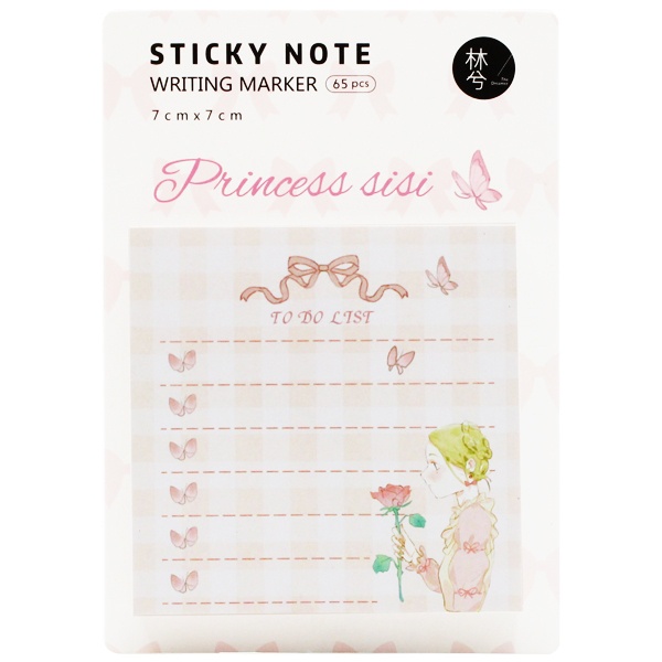 Giấy Note 7 x 7 cm - The Dreamer LB-00211 - Hình Princess Sisi - Mẫu 8 (65 Tờ)