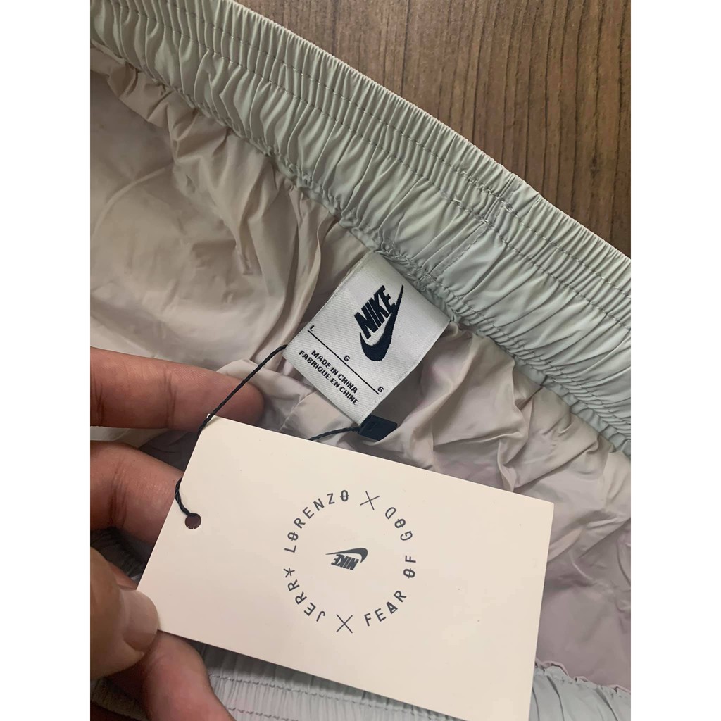 Quần dù dài logo njke x fog