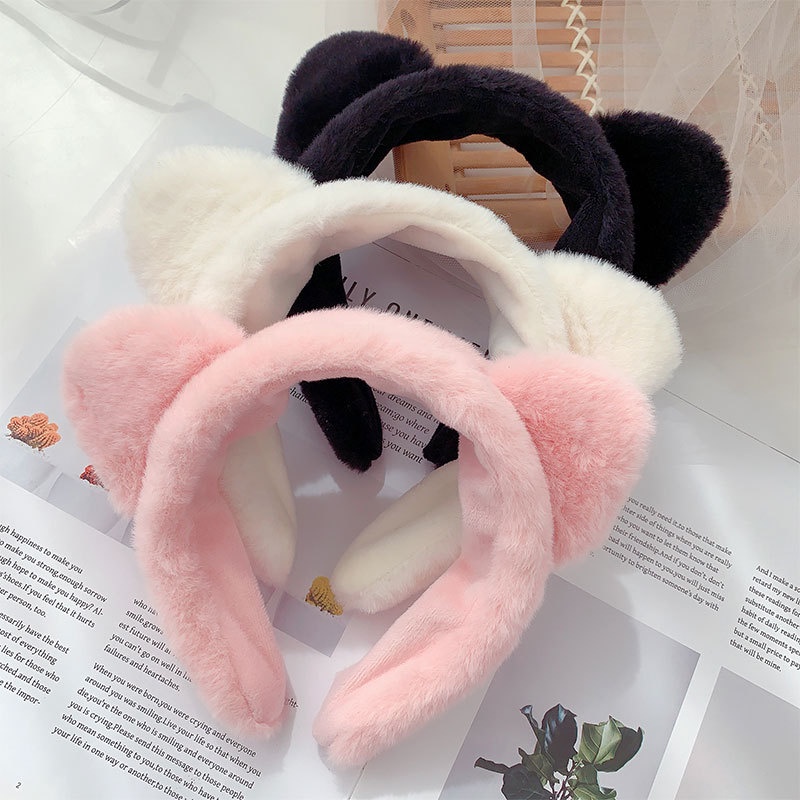 Băng đô tai mèo lông nhung mềm mại dễ thương Hàn Quốc , phụ kiện tóc nữ Filibra - CT045