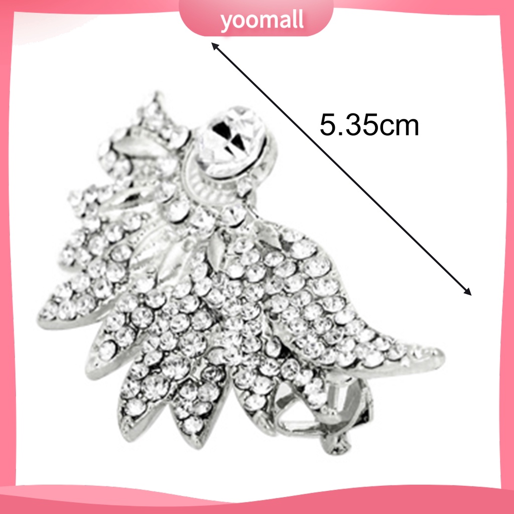 1 Khuyên Vành Tai Hình Đôi Cánh Đính Đá Thời Trang Cho Nữ