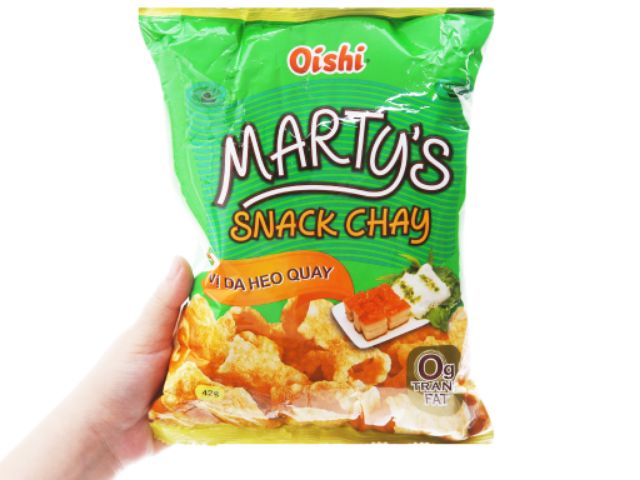 Snack Chay Marty's gói 42g vị da heo quay