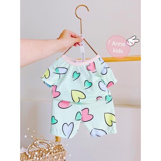 Đồ Bộ Bé Trai, Bé Gái  Vải Thun Lạnh, Bộ Cộc Tay Cho Bé Mặc Nhà, Bộ Quần Áo Trẻ Em Dễ Thương Mùa Hè