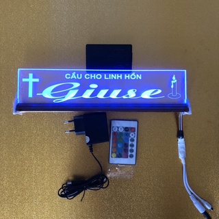 Chữ điện : cầu cho linh hồn giuse để bàn