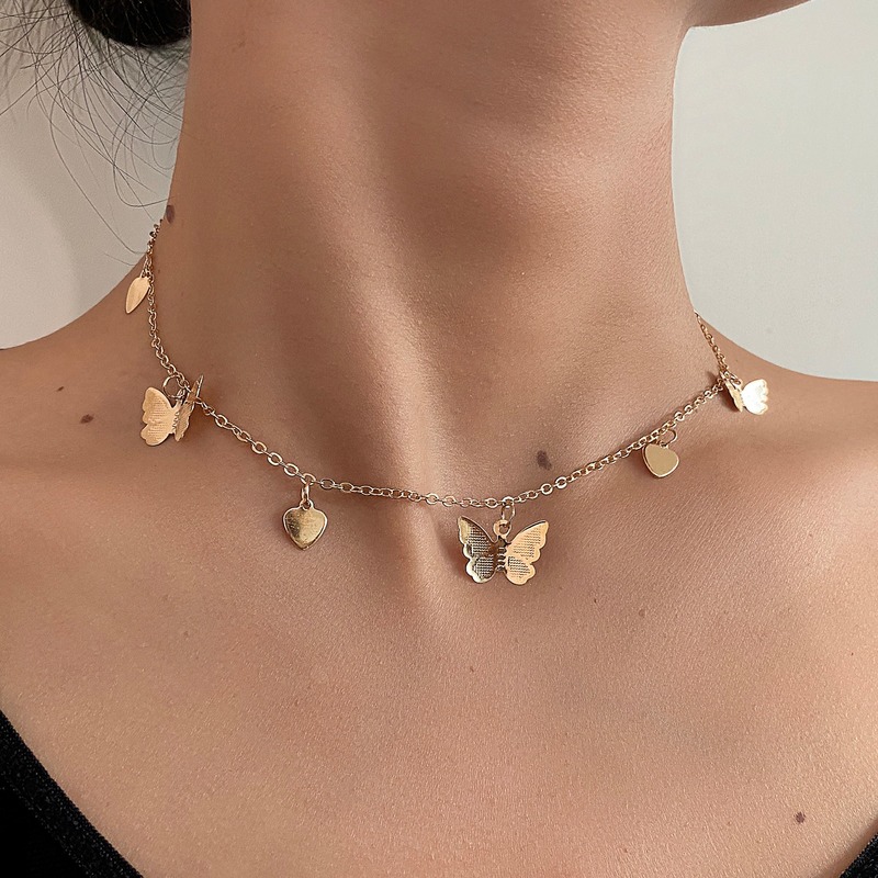 Vòng Cổ Choker Hình Bướm Xinh Xắn Dễ Thương Cho Nữ