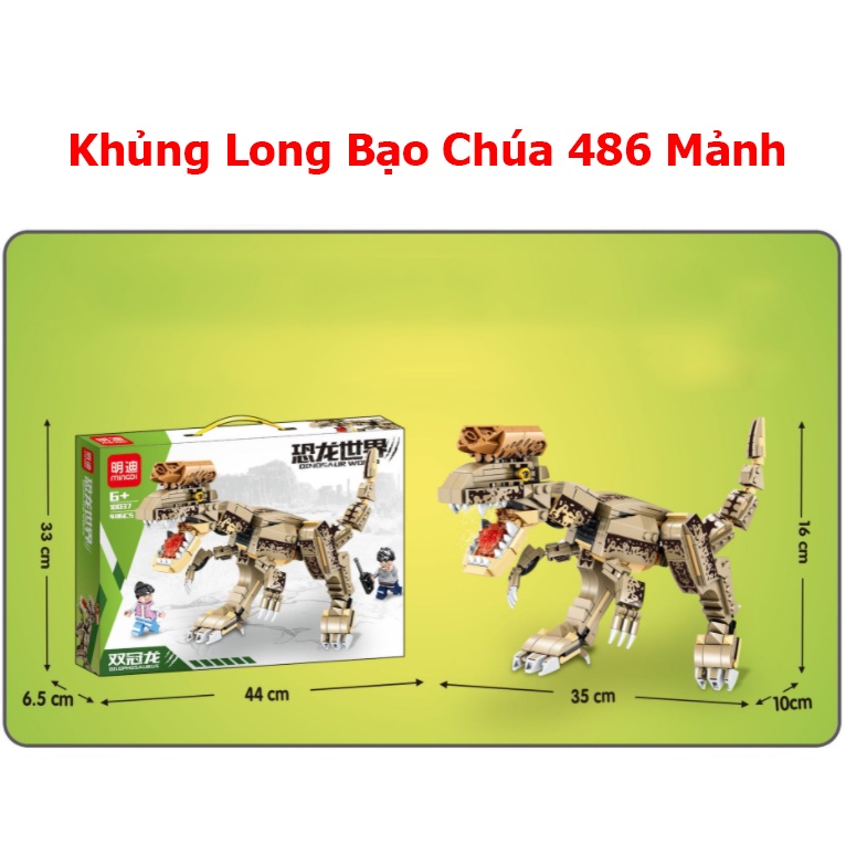BỘ ĐỒ CHƠI XẾP HÌNH Mô Hình Ninja Khủng Long Bạo Chúa, Lắp Ghép Khủng Long, Lắp Ráp Khủng Long