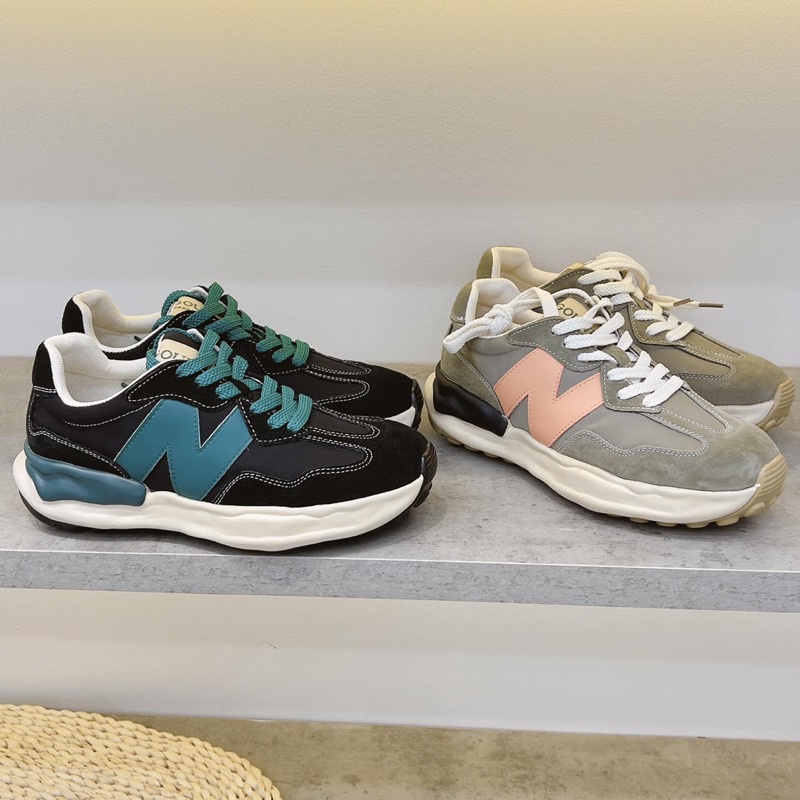 Giày nữ thể thao chữ N đế bánh mì độn 3cm theo phong cách ulzzang hàn quốc - Lici Shoes
