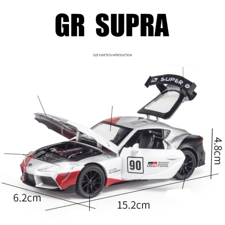 Siêu xe mô hình kim loại Toyota Supra Devil GT4 Super Sports Tỷ lệ 1:32