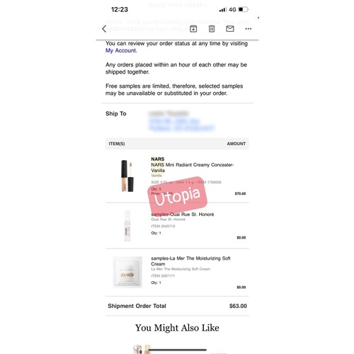 Kem che khuyết điểm nars mini/fullsize