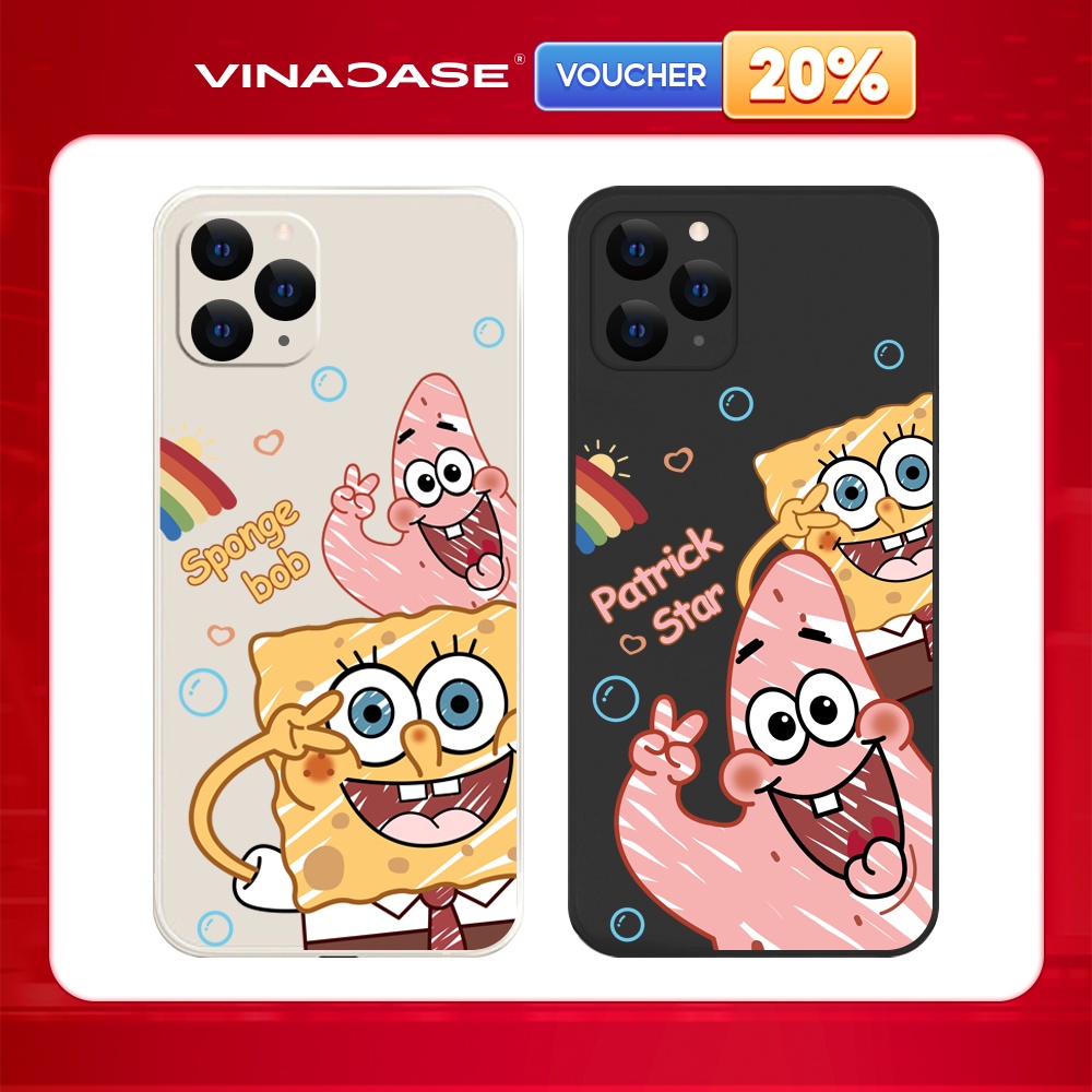 Ốp lưng Vina Case Iphone 6S/7 Plus/X/Xr/11/12 Pro/...Silicone TPU dẻo viền vuông bảo vệ camera hình Bọt biển