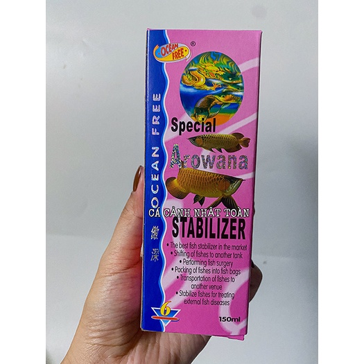 SPECIAL AROWANA STABILIZER SỐ 6 OCEAN FREE GÂY MÊ CHO CÁ RỒNG 150ML