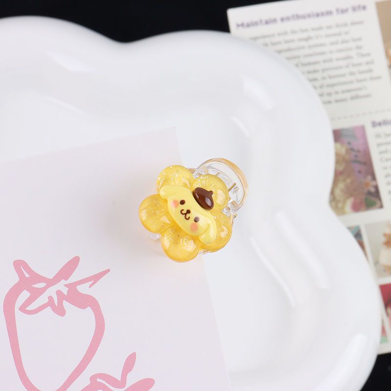 ✨✨Kẹp Tóc Trong Suốt Hình Hoa Cinnamoroll Kuromi Hoạt Hình Ngọt Ngào Cho Học Sinh