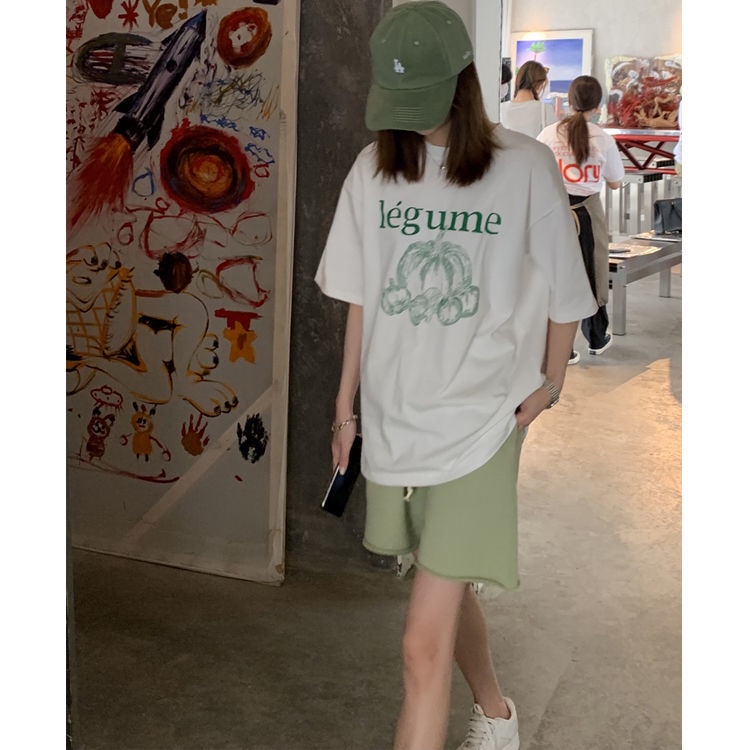 Quần short thể thao lưng cao dáng rộng chất liệu cotton mỏng thời trang mùa hè hàng mới dành cho nữ