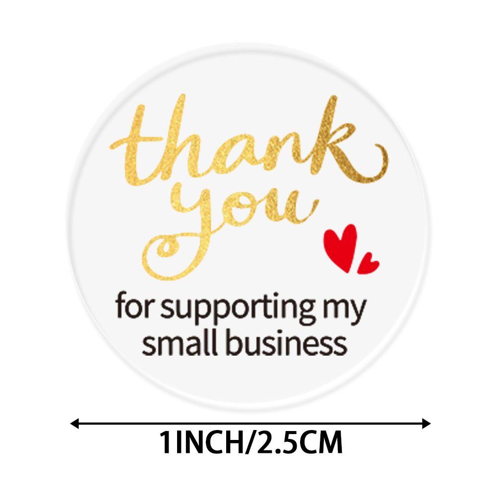 Cuộn 500 Nhãn Dán Thank You Tự Dính Dùng Trang Trí Tiệc Cưới