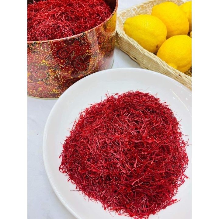 Nhuỵ hoa nghệ tây - saffron ngâm mật ong chính hãng - hũ từ 1 đến 5gr, công ty Tây Á - sợi Super Negin to đẹp