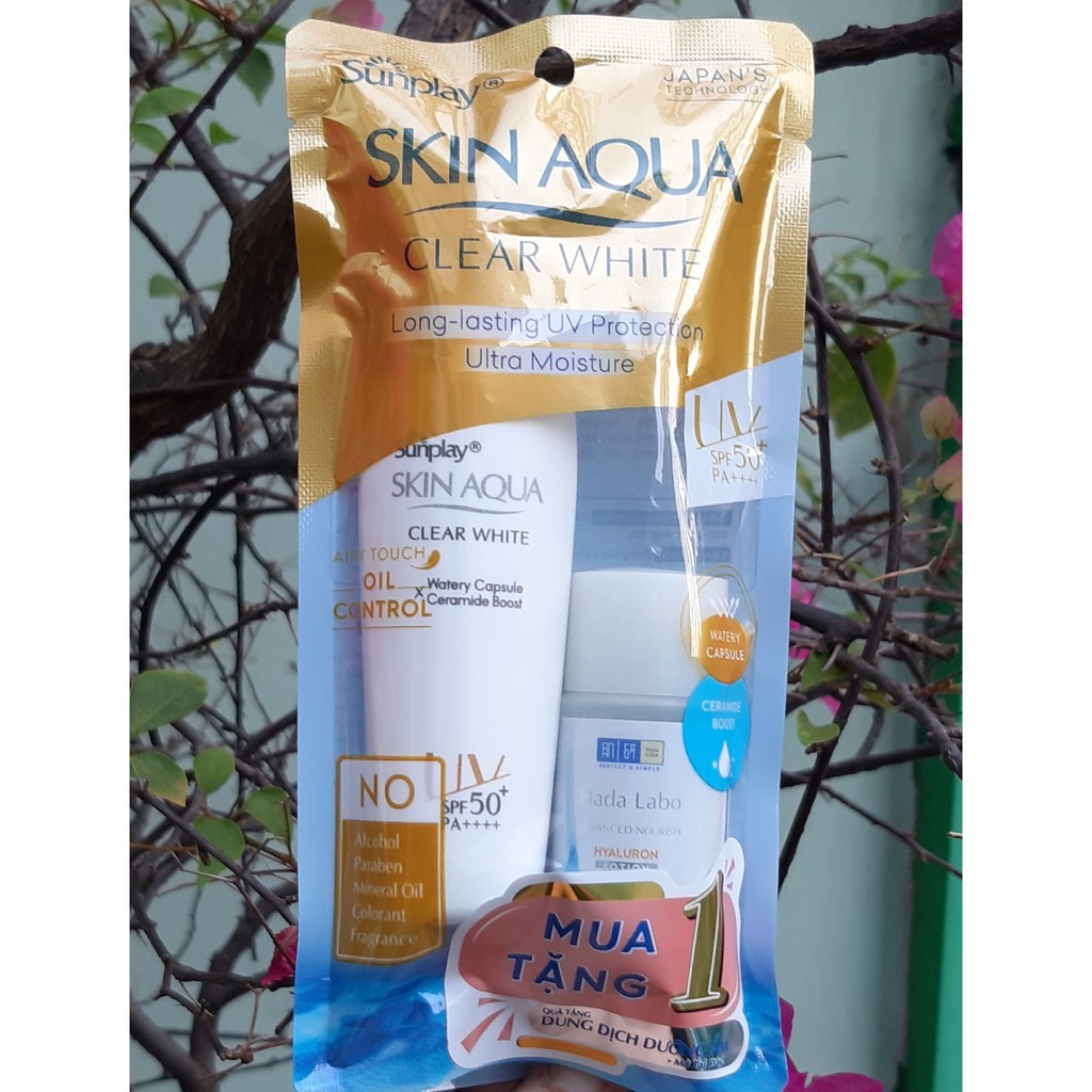 Lót Trang Điểm nhẹ tênh Chống nắng Kiểm soát dầu Sunplay Skin Aqua Clear White SPF 50+ PA++++ 25g | BigBuy360 - bigbuy360.vn