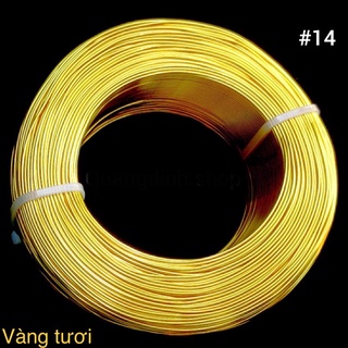 Dây nhôm mạ màu cuộn 500g loại 1mm dùng làm cây Bonsai và trang trí nghệ thuật