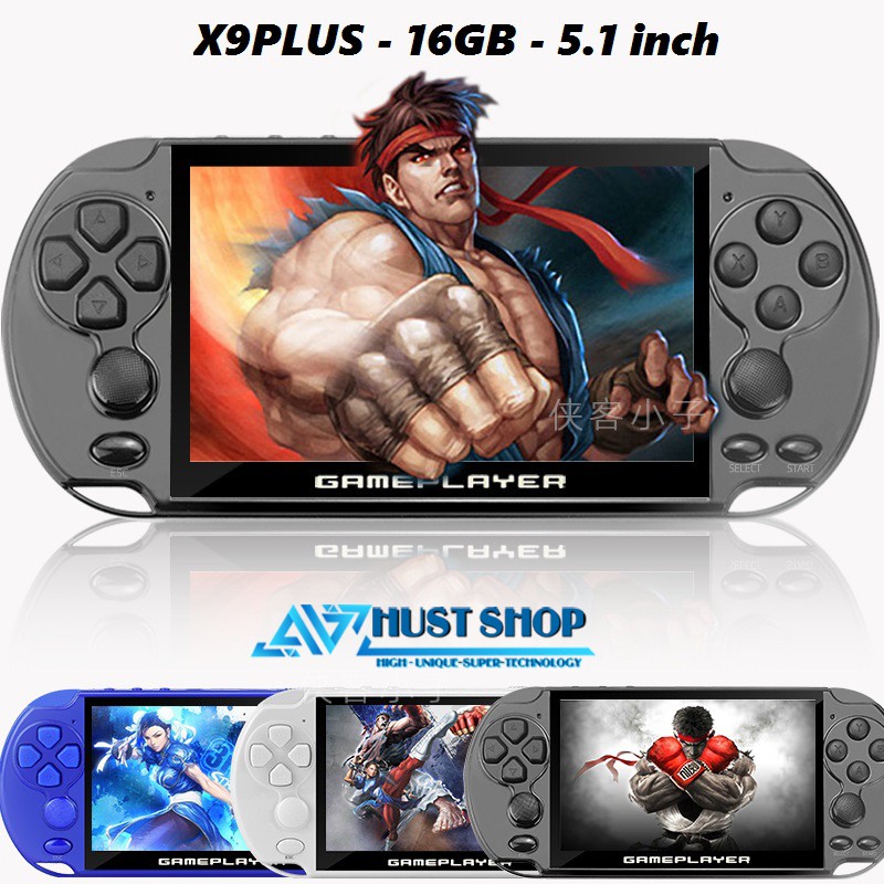 Máy Chơi Game Cầm Tay X9s Plus 16GB Tích Hợp Sẵn 10000 Games Thùng/GBA/GBC/NES/SNES/MD...