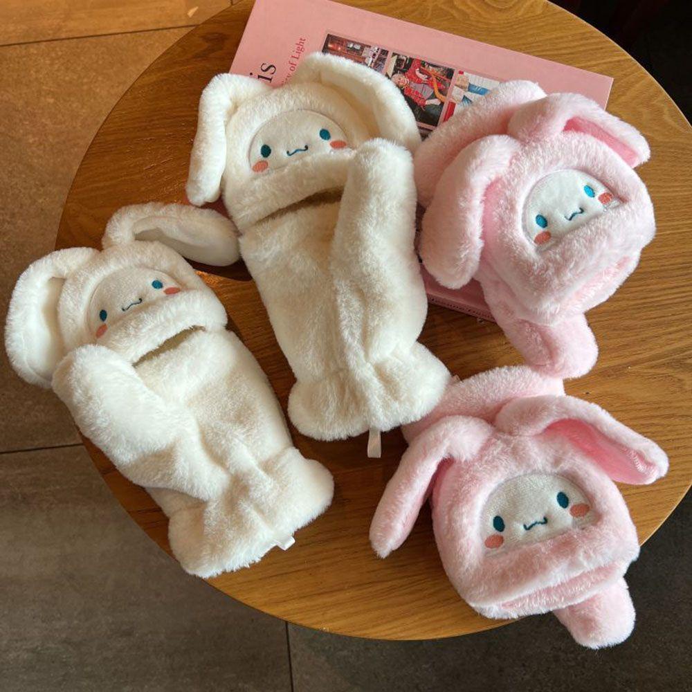 Găng Tay Hở Ngón Phủ Lông Mềm Mại Bảo Vệ Khi Lái Xe