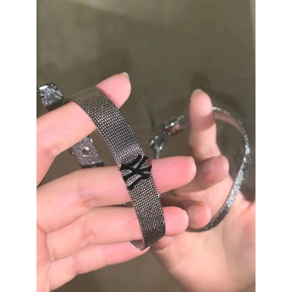 VÒNG TAY MLB LOGO FULL BOX CHO NAM VÀ NỮ - KHÔNG GỈ