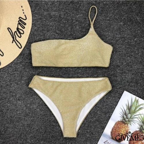 Bikini 2 mảnh lệch tay sexy