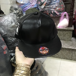 Nón hiphop,nón Snapback Da trơn