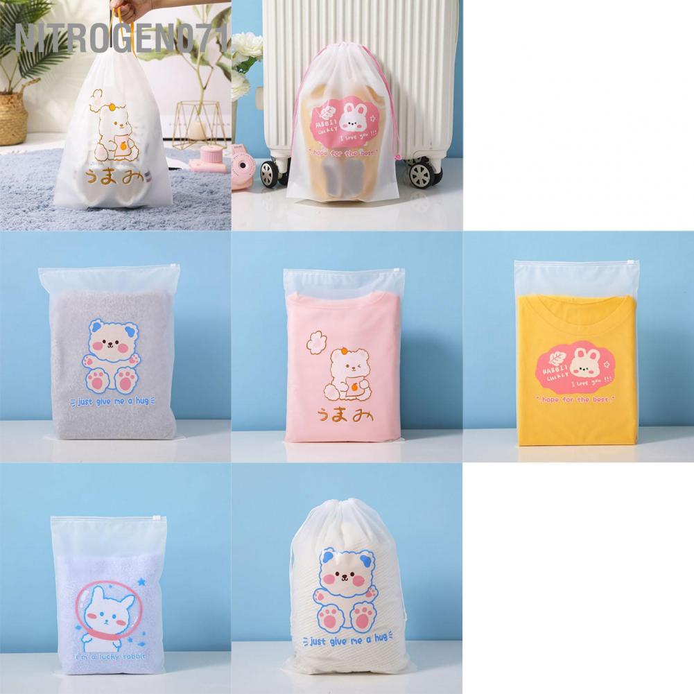 Nitrogen071 Travel Storage Bag Packing Cubes Waterproof Clothes Seal Bags Luggage Organizer Pouch for Underwear Shoes Cosmetics