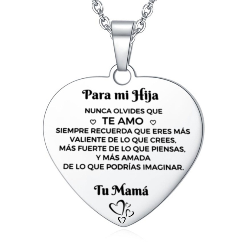 Vòng cổ Mặt Hình Trái Tim Bằng Thép Không Gỉ Thời Trang