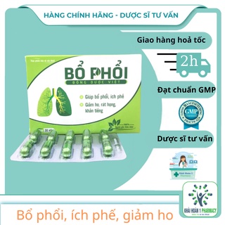 BỔ PHỔI ĐÔNG DƯỢC VIỆT giúp bổ phổi, Giảm ho, rát họng, khàn tiếng (Hộp 30 viên)