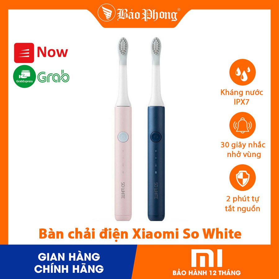 Bàn chải điện Xiaomi Pin jing So White Sonic Electric Toothbrush Vệ sinh đánh răng  làm sạch lợi nướu chống nước an toàn