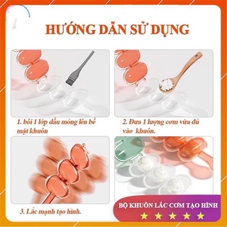 Khuôn Lắc Cơm Bằng Nhựa Lúa Mạch Cho Bé