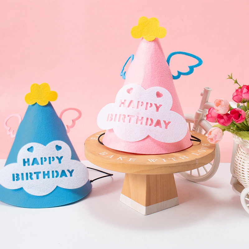 Mũ Sinh Nhật Co Giãn Dễ Điều Chỉnh Hình Chữ Happy Birthday