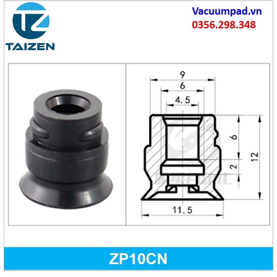 Giác hút chân không SMC ZP-10,13,16,20,25,32,40,50CS/N