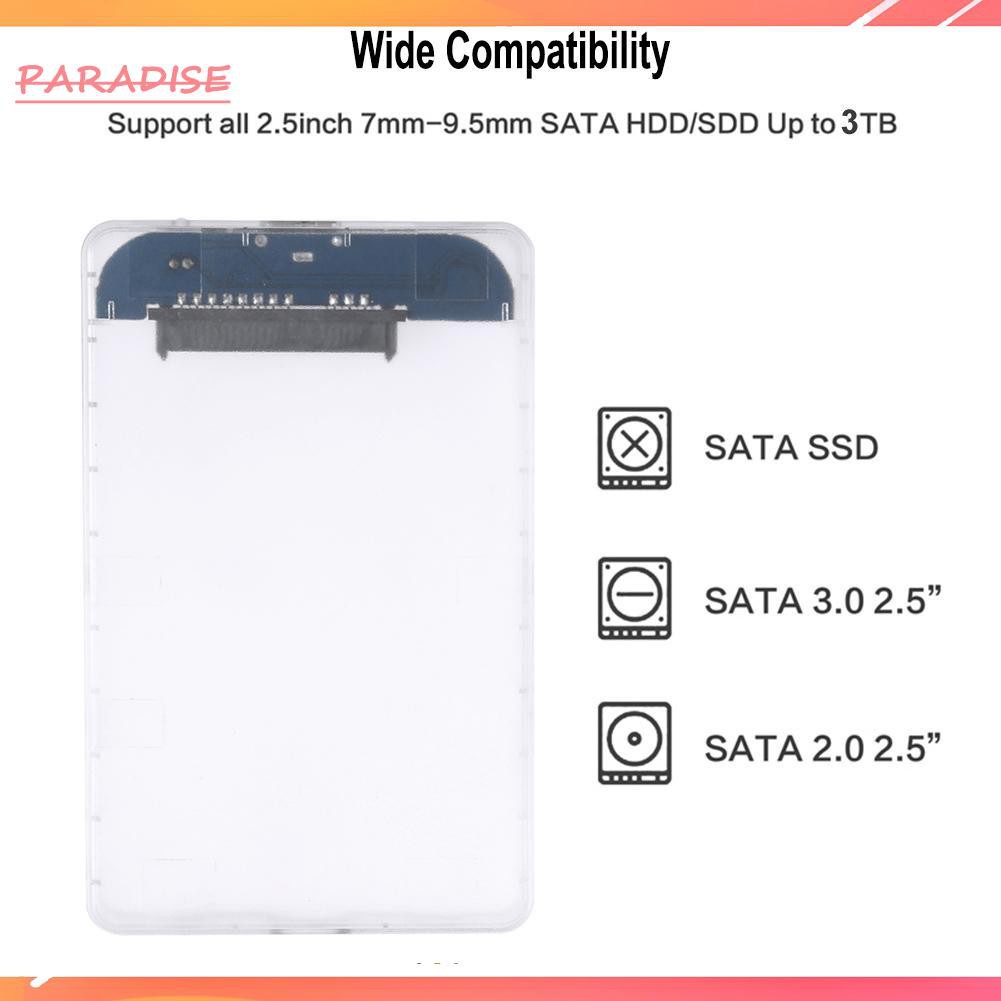 Hộp Đựng Ổ Cứng Ngoài 2.5 Inch Usb 3.0 Sata Hdd | BigBuy360 - bigbuy360.vn