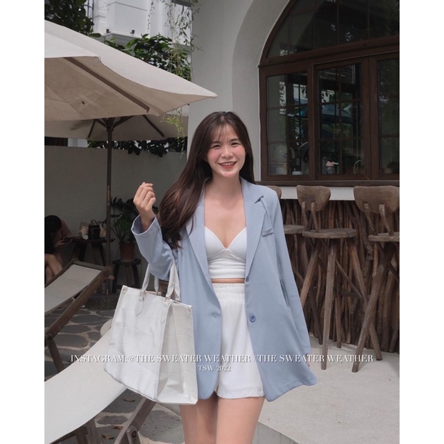 Áo bra thun tăm quai mảnh the.sweaterweather TSW (ảnh thật)