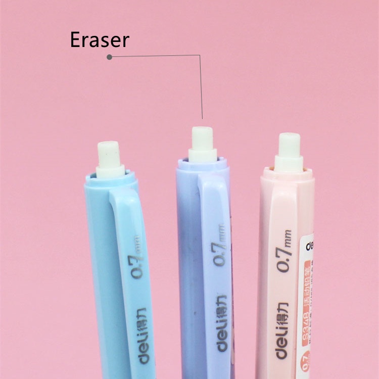 Bút Chì Bấm Bằng Nhựa Nhiều Màu Ngòi 0.5mm 0.7mm