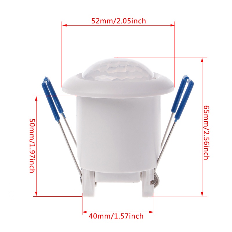 Wer 12V 360° Cảm Biến Chuyển Động Hồng Ngoại Âm Trần