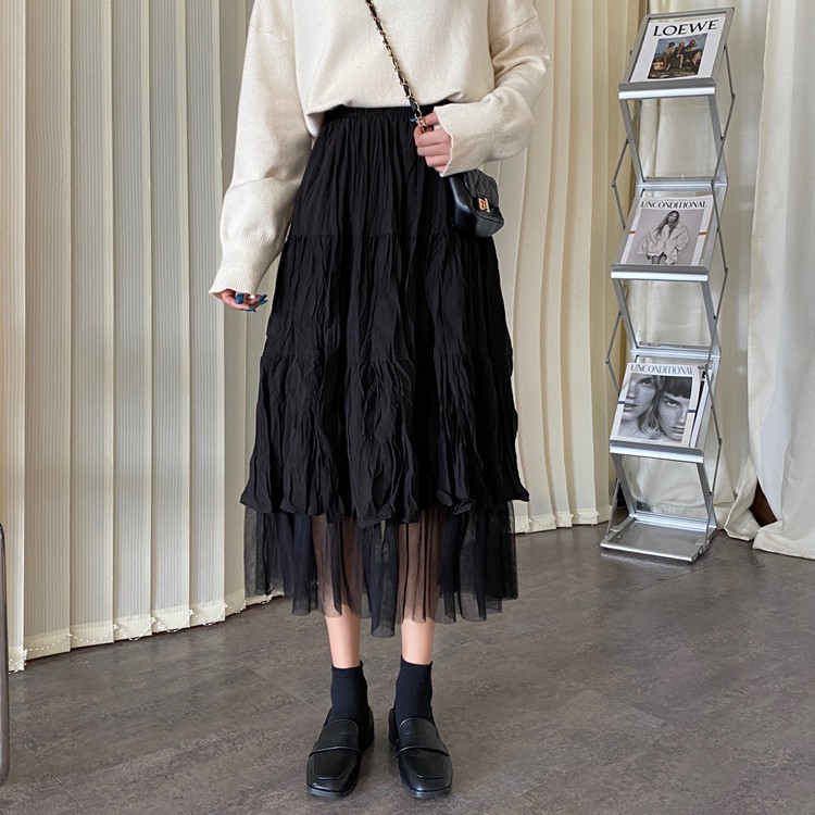 Fashion pleated skirt temperament knee-length dress | BigBuy360 - bigbuy360.vn