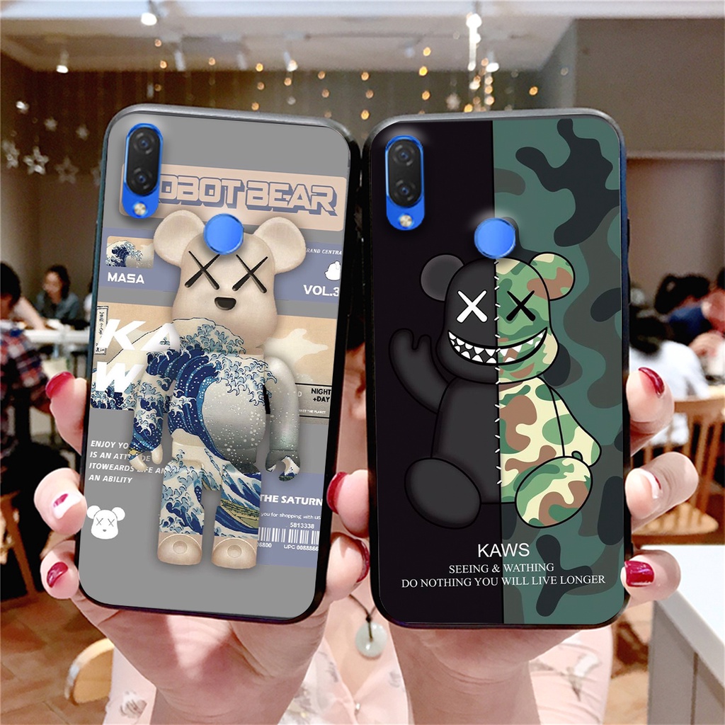 [HOT] ỐP LƯNG HUAWEI NOVA 2I -NOVA 3 -NOVA 3I-NOVA 3E -Y9 2019  GẤU BEARBRICK SIÊU ĐẸP CỰC CUTE