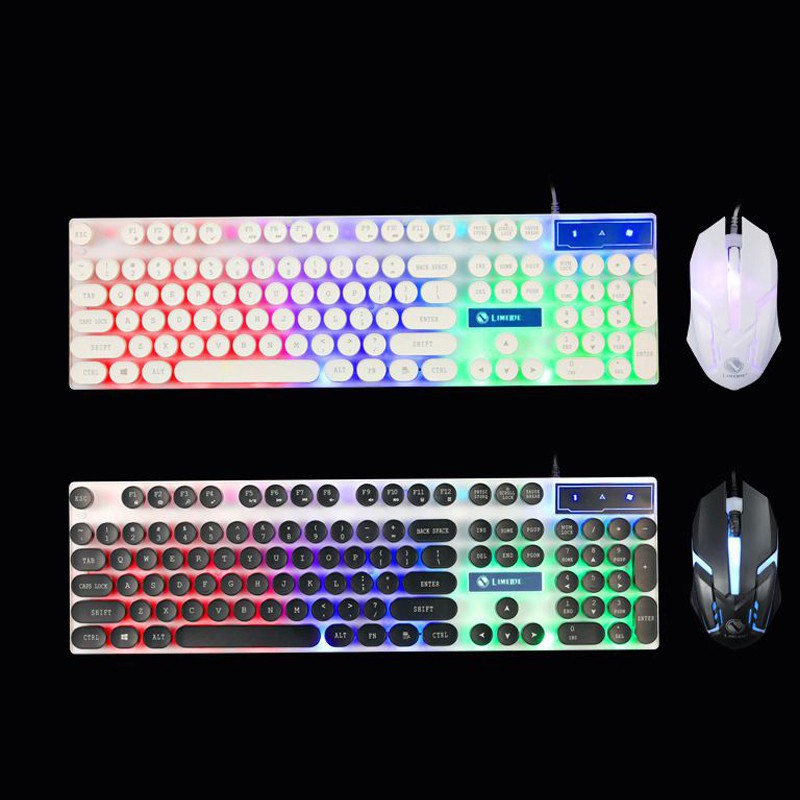 {RẺ VÔ ĐỊCH} Bộ Bàn Phím Giả Cơ và Chuột Chuyên Game Phím Vuông LIMEIDE GTX300 2017 Led 7 Màu | BigBuy360 - bigbuy360.vn