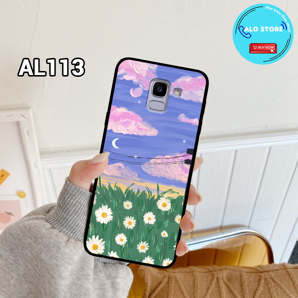 Ốp điện thoại SAMSUNG J6/ J6 PLUS - Ốp lưng Samsung in hình hoa vintage nữ tính,dễ thương