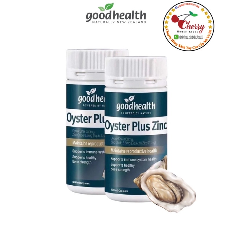 Tinh chất hàu biển Úc Oyster Plus Zinc (60 viên) tăng cường sinh lý & hỗ trợ nam giới