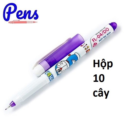 HỘP 10 Bút lông kim Doraemon Điểm 10 TP-FL04/DO