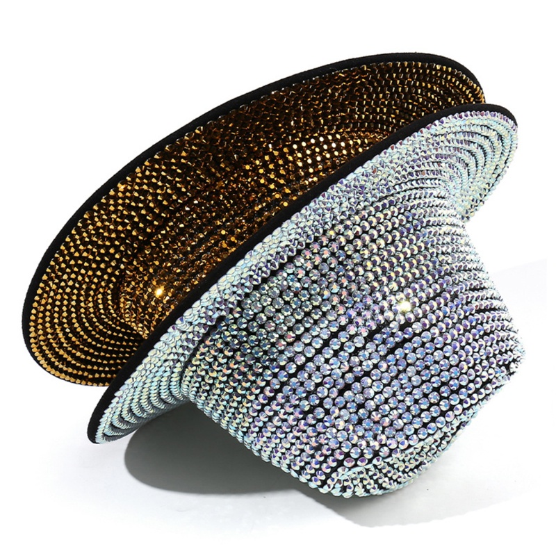 Nón Cotton Chống Nắng Đính Đá Lấp Lánh Phong Cách Anh Quốc Cổ Điển Thời Trang Cho Nam Và Nữ