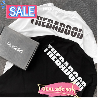 Áo thun THEBADGOD form rộng unisex, áo phông nam nữ chữ ngầu BachcongtuShop