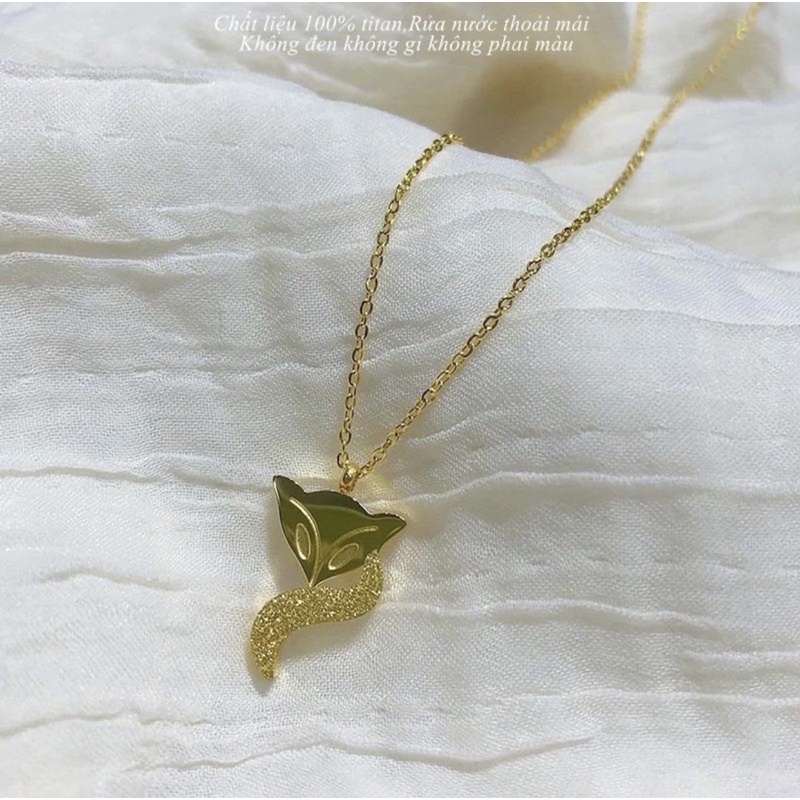 Dây chuyền hồ ly cho nữ titan không han dỉ