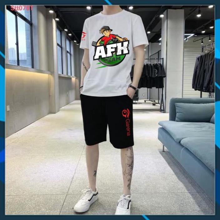 Set Quần Áo In Hình Free Fire Cổ Tròn Cực Cá Tính Team AFK