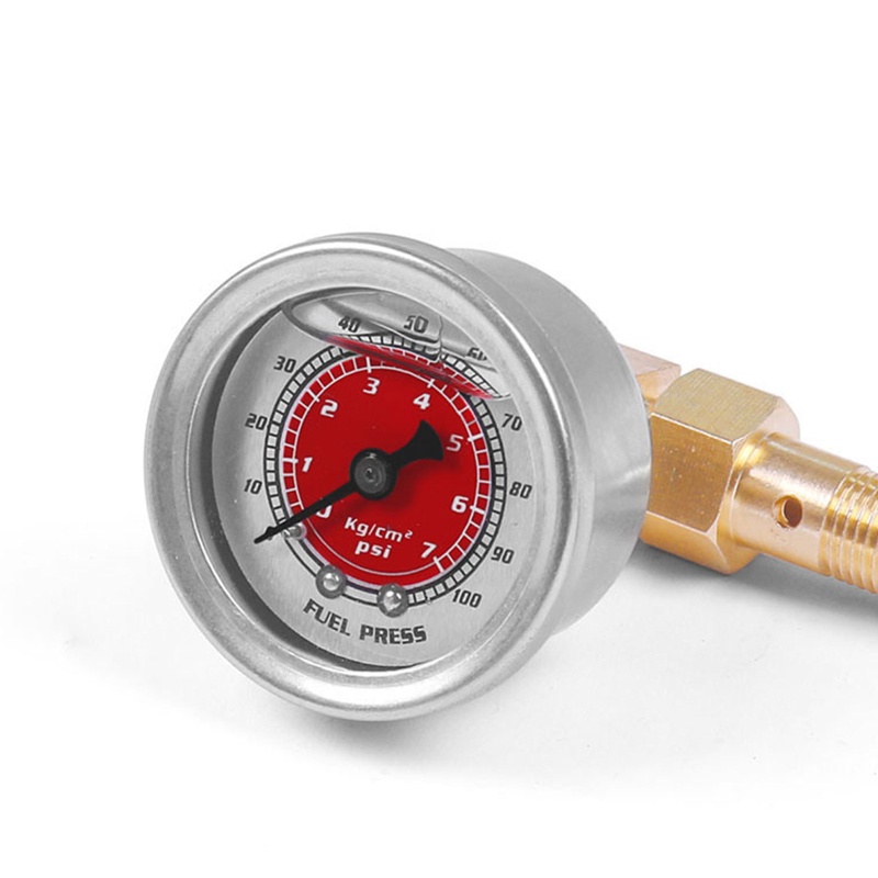 Đồng Hồ Đo Áp Suất Nhiên Liệu 1 8 NPT 100PSI Cho Civic 88-91 S2000 00-03